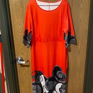 Red dress artsy design